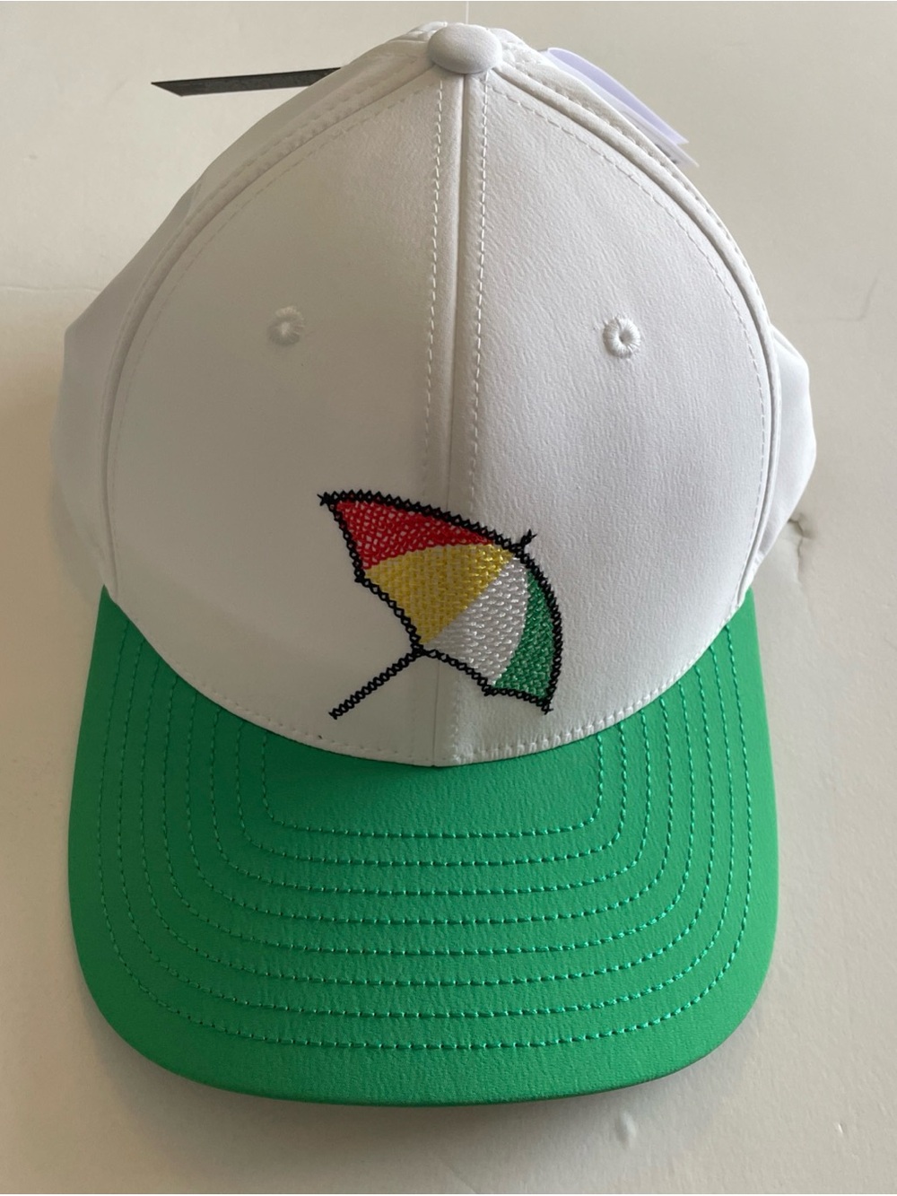 NWT Puma Golf 2025 Arnold Palmer Umbrella Snapback Hat Wht/Green